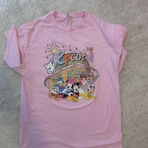 Disney Epcot Pink Short Sleeve Tee
